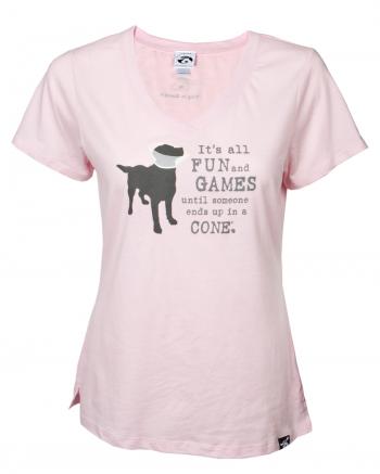 Image of Tee: It's All Fun and Games (pink) 