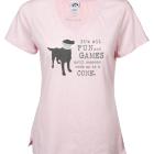 Image of Tee: It's All Fun and Games (pink) 